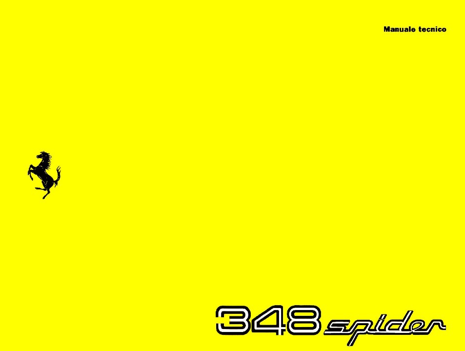 348 Spider Technical Manual