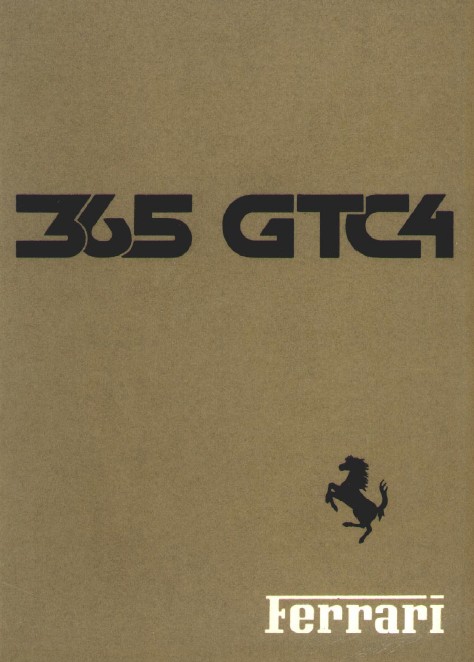 365 GTC4 Owners Manual
