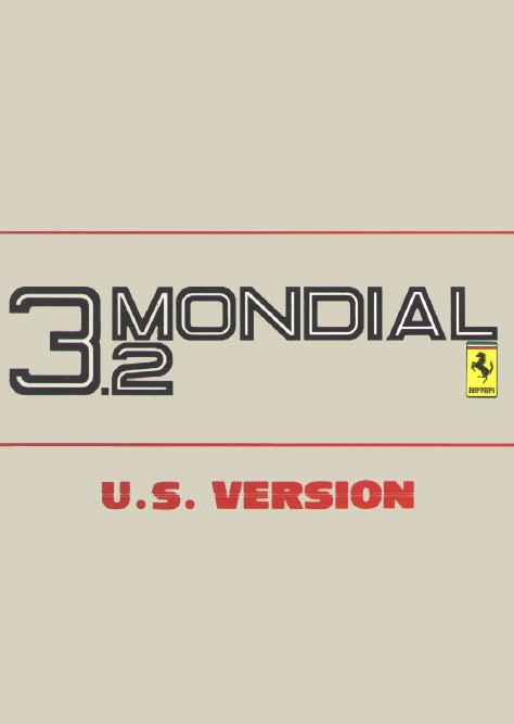 Mondial 3.2 Owners Manual
