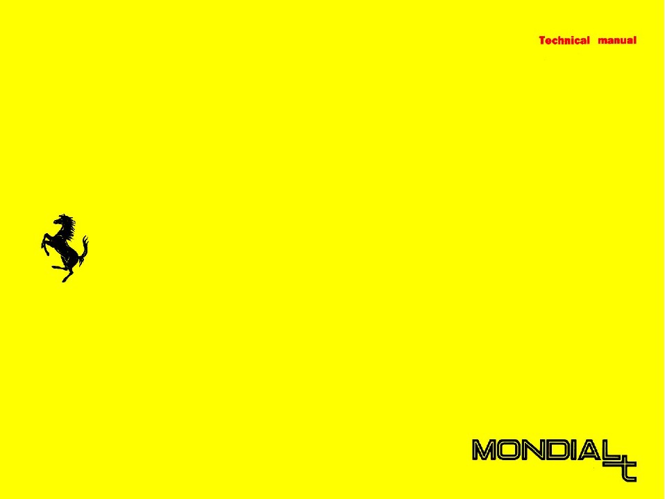 Mondial T Technical Manual
