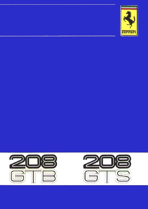 208 GTB Instruction Manual