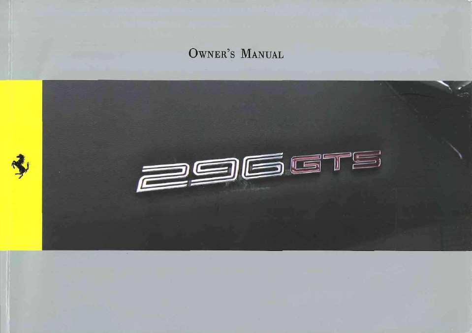 296 GTS Service Manual