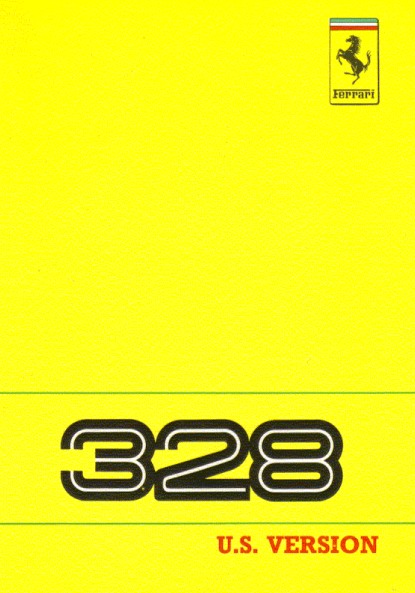328 GTB Owners Manual