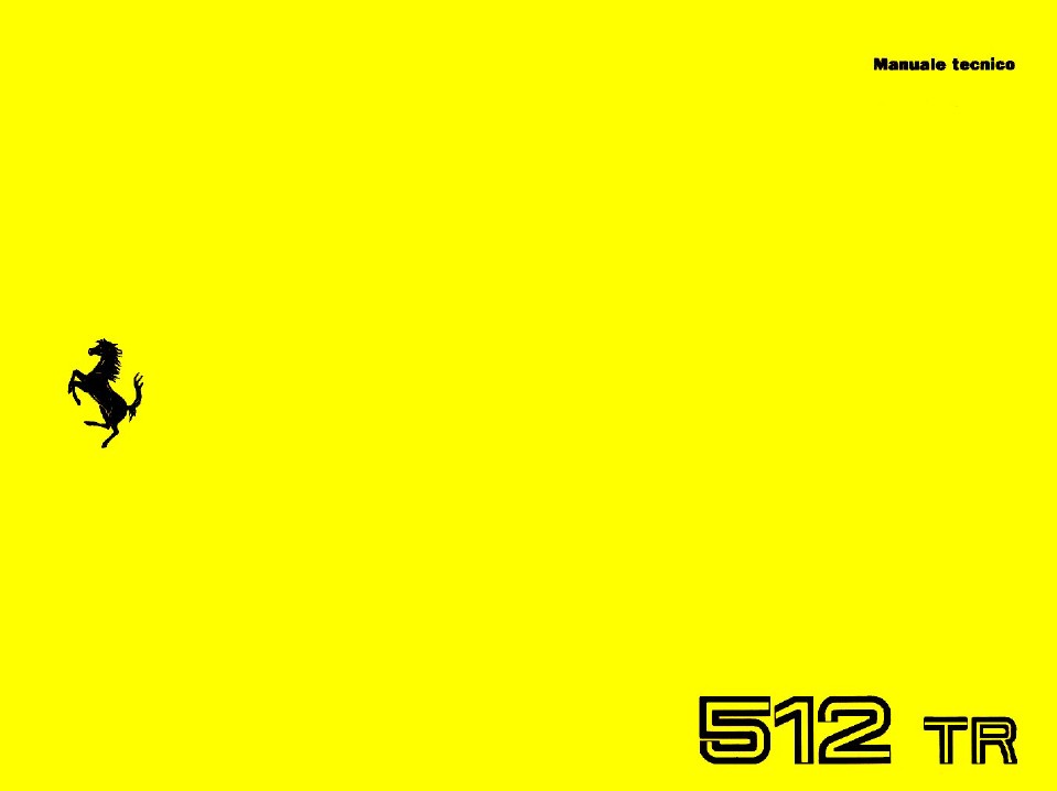 512 TR Technical Manual