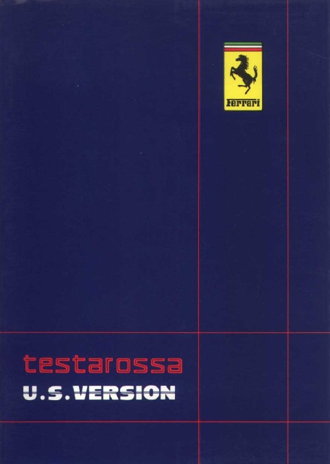 1987 Testarossa Owners Manual